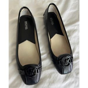 Michael Kors Fulton black leather moccasins